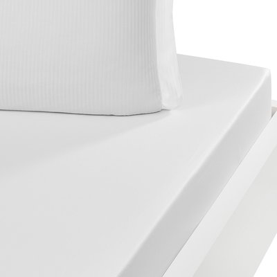 Drap housse uni satin de coton bonnet 30 cm VERSAILLES SENSEI MAISON