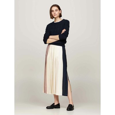 Falda midi evasé de rayas TOMMY HILFIGER