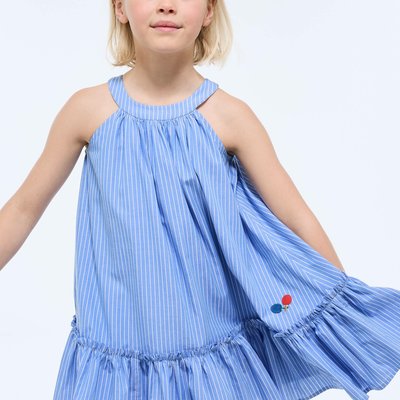 Robe longue à rayure en coton MONOPRIX