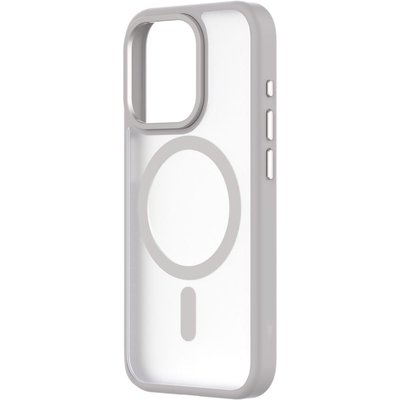 Coque bumper Iphone 15 Pro MagSafe Hybrid SNAP Blanc QDOS