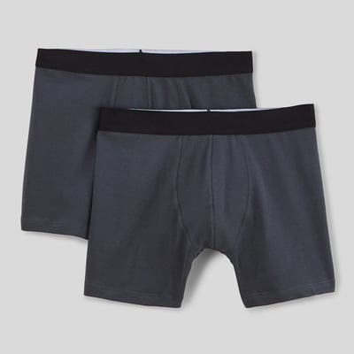 Boxers long premium en coton bio MONOPRIX