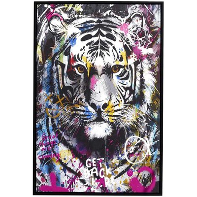 Tableau décoratif Animal coloré 60 x 90 cm Tigre CMP