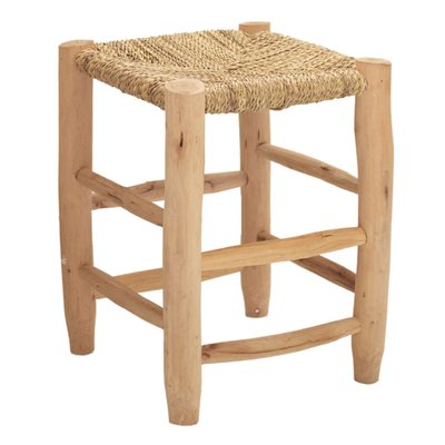 Tabouret Marocain bois de laurier HOME MAISON