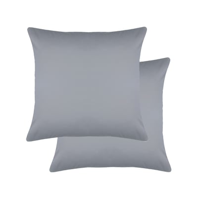 Lot de 2 taies satin de coton AVA UNI GARNIER THIEBAUT