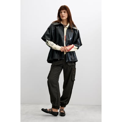 Poncho effet cuir DESIGUAL