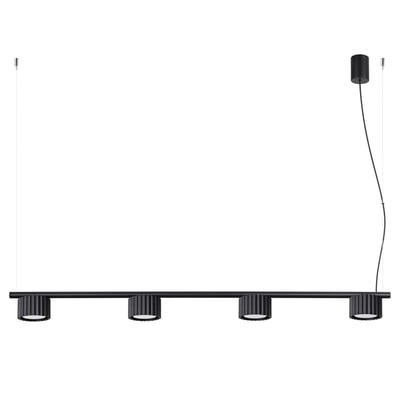 Lustre Aluminium Noir Gx53 4 AURA EDEN