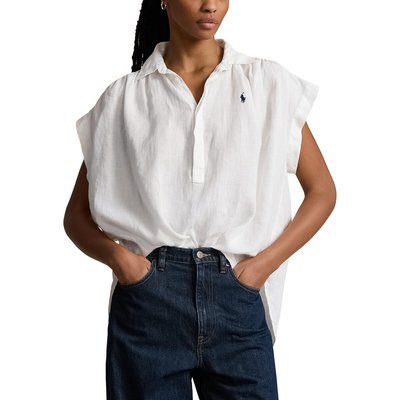 Chemisier manches courtes en lin POLO RALPH LAUREN