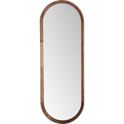 Miroir mural vertical arrondi en bois RECOLLECTION
