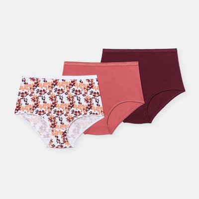 Lot de 2 + 1 gratuite culottes maxi en coton bio PLAYTEX