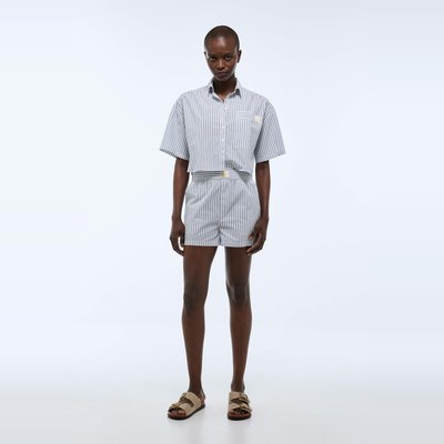 Short de plage à rayures en coton BIO GOTS MONOPRIX