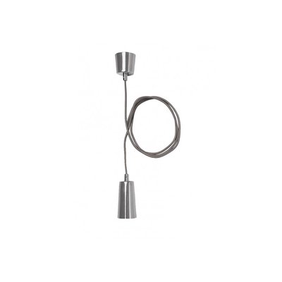 Suspension Design Câble et Cache-Douille Chrome - Plumen WADIGA