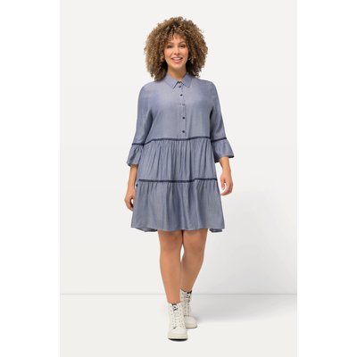Robe, bandes brodées, coupe évasée ULLA POPKEN