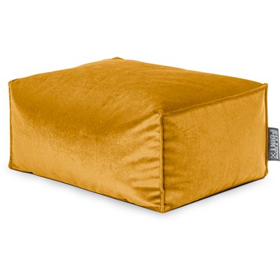Pouf interieur repose pied velours MARLA ROLL MAGMA HEIMTEX