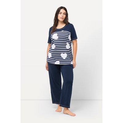 Pyjama à cœurs et rayures ULLA POPKEN
