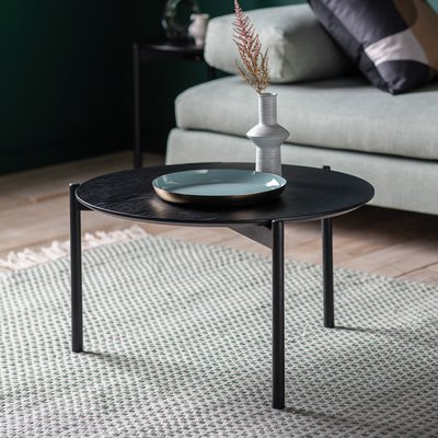 Hajipur Round Oak Coffee Table SO'HOME