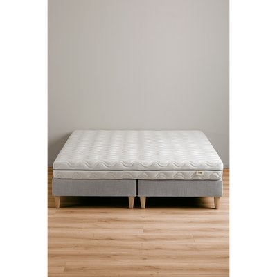 Sommier tapissier style scandinave base bois KADOLIS
