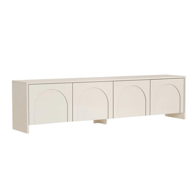 Meuble TV 4 portes décor arches MARFA PIER IMPORT