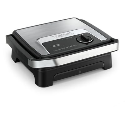 Grille-viande GC272D10 inox noir à poser, 29x26 cm TEFAL