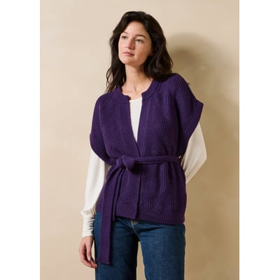 Gilet manches courtes col rond LA FEE MARABOUTEE
