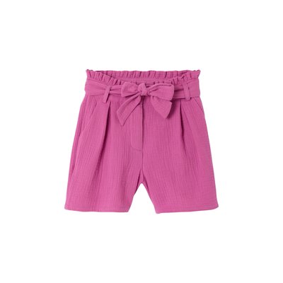 Short en gaze de coton avec ceinture VERTBAUDET