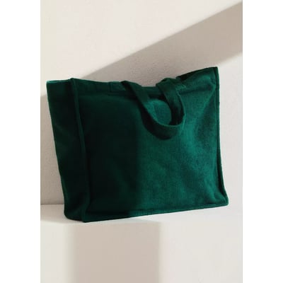 Sac cabas en coton bouclette MANGO HOME