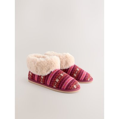 Chaussons bottines en imitation fourrure NEXT