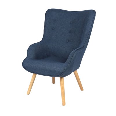 Fauteuil Noor avec pieds en bois TOILINUX