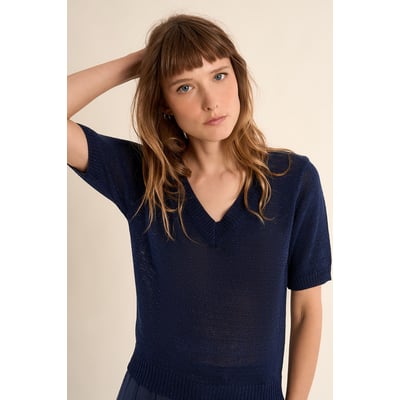 Pull en maille manches courtes MOLLY BRACKEN