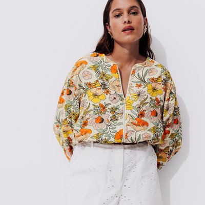 Veste bombers fleurie La Redoute