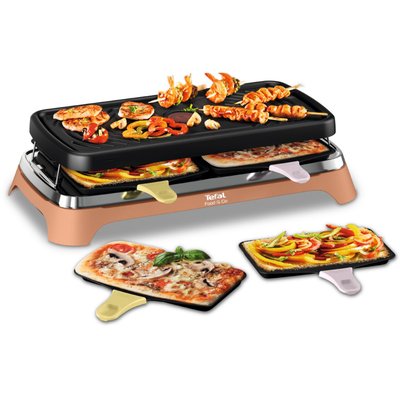 Raclette 2 en 1 plancha Food & Co x8 RE651JF0 TEFAL