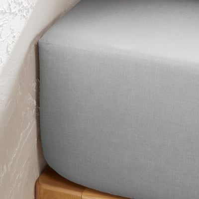 Drap housse uni polycoton, bonnet 25cm, Scenario LA REDOUTE INTERIEURS
