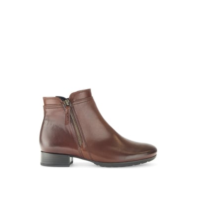 Bottines en cuir lisse à talon décroché GABOR