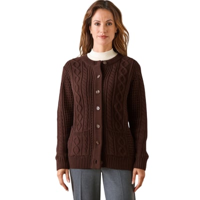 Cardigan maille torsadée DAXON