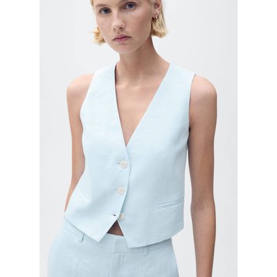 Gilet costume lin MANGO
