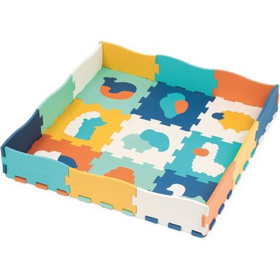 Tapis d'éveil en mousse dalles - Animaux - Ludi jouets LUDIMOUSSE