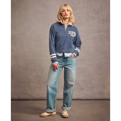 Sweat à col zippé et motif appliqué Athletic Essentials SUPERDRY