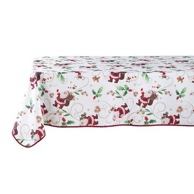 Nappe rectangulaire antitache et infroissable Père Noël TOILINUX