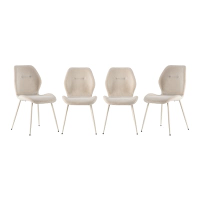 Lot de 4 chaises en tissu - ASHLEY CALICOSY