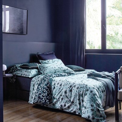 Housse de couette satin FLOREA BLANC DES VOSGES
