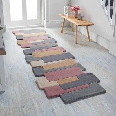 Tapis de couloir en laine COLLAGE FLAIR RUGS
