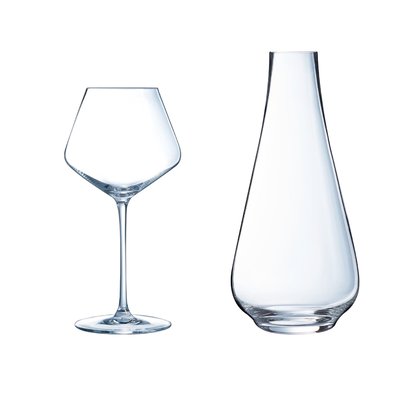 Ensemble 6 verres à pied 47cl et carafe  Ultime - Cristal d'Arques CRISTAL D ARQUES