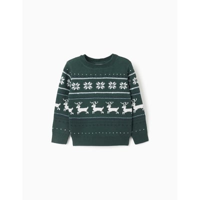 Pull en maille avec motif jacquard ZIPPY