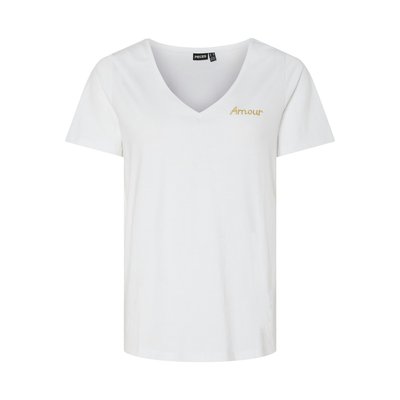Tshirt brodé, col V PIECES