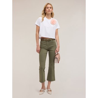 T-shirt boxy in jersey di cotone MOTIVI
