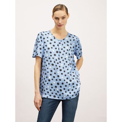 Blouse en satin fantaisie à pois MOTIVI