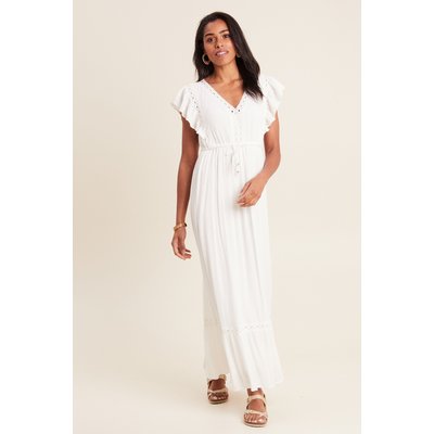 Robe longue évasée à volants BREAL