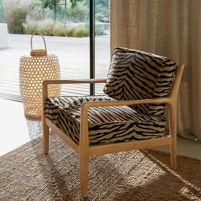 Polster für Sessel Dilma, Samt mit Animal-Print AM.PM