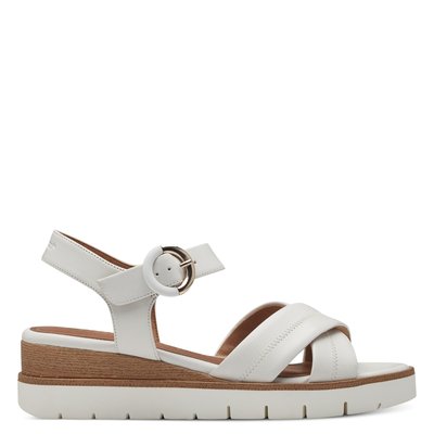 Sandales compensées en cuir TAMARIS
