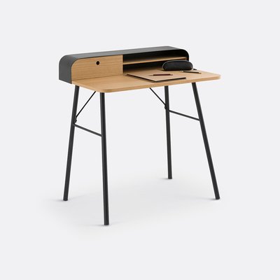 Bureau métal acier et placage chêne Jimi LA REDOUTE INTERIEURS