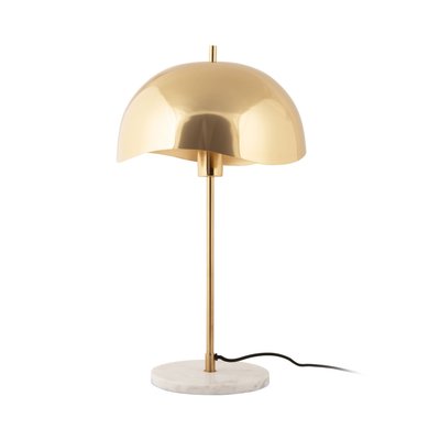 Lampe à poser en métal et marbre- WAVED DOME LEITMOTIV